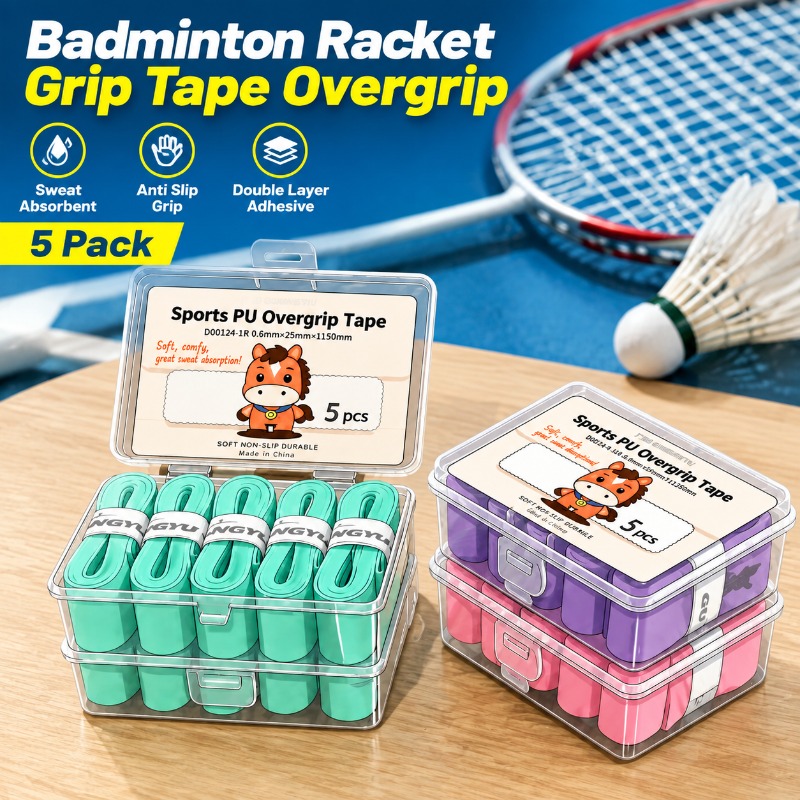 Badminton Smash - Badminton Racket Grip Tape Sweat‑absorbent Overgrip